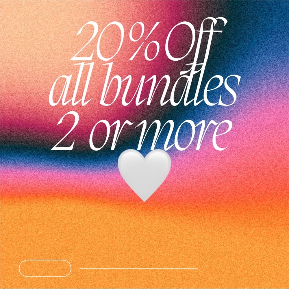 Bundles 20% Off 2 or more items 🙂💕👍
